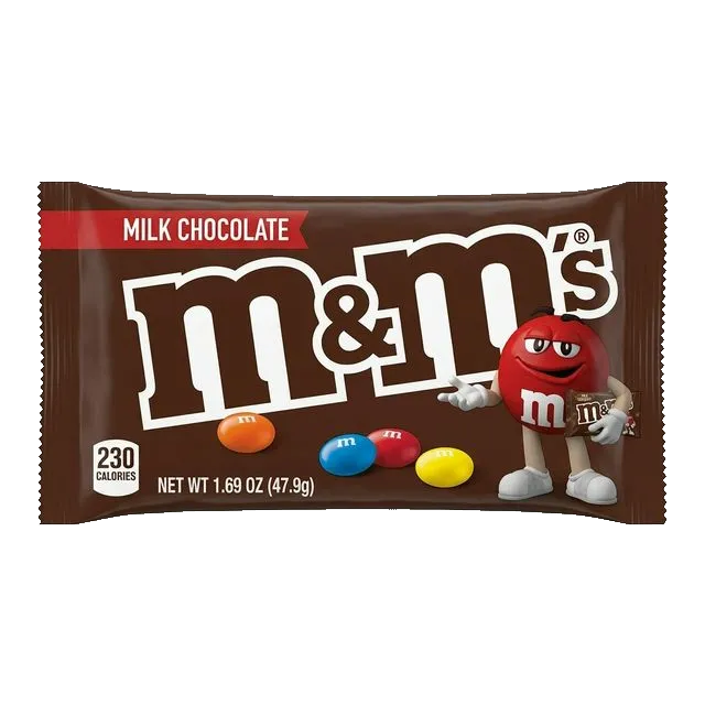 A classic bag of Peanut M&M's chocolate candy, restocked fresh by Morgan Vending.